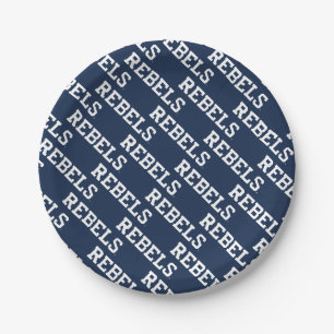 Universität Mississippi Rebels Wordmark Pappteller