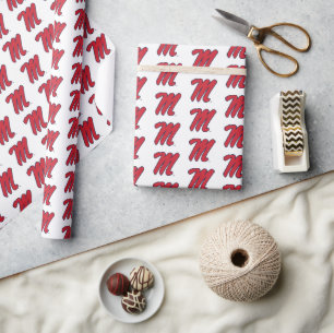 Universität Mississippi Script M Geschenkpapier