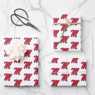 Universität Mississippi   Script M Geschenkpapier Set