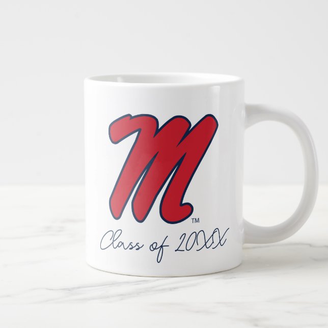 Universität Mississippi | Script M Jumbo-Tasse (Rechts)