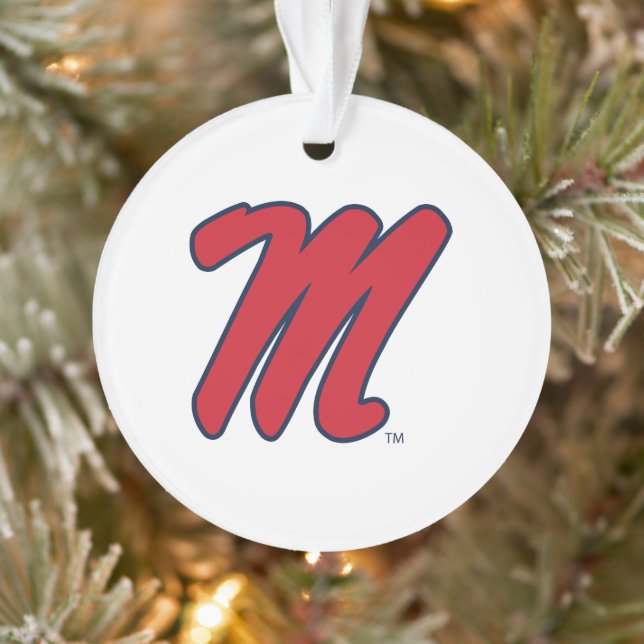 Universität Mississippi | Script M Ornament (Baum)