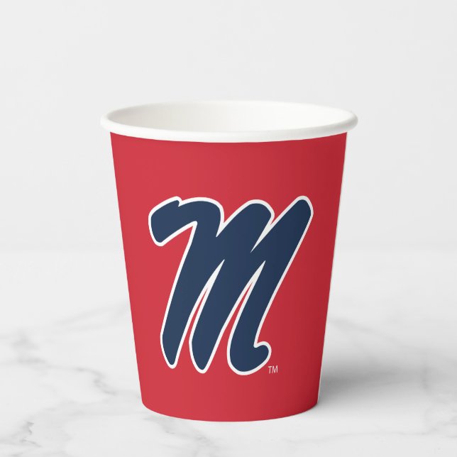 Universität Mississippi | Script M Pappbecher (Rückseite)