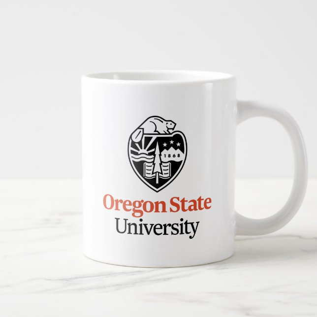Universität Oregon Staat Jumbo-Tasse (Rechts)