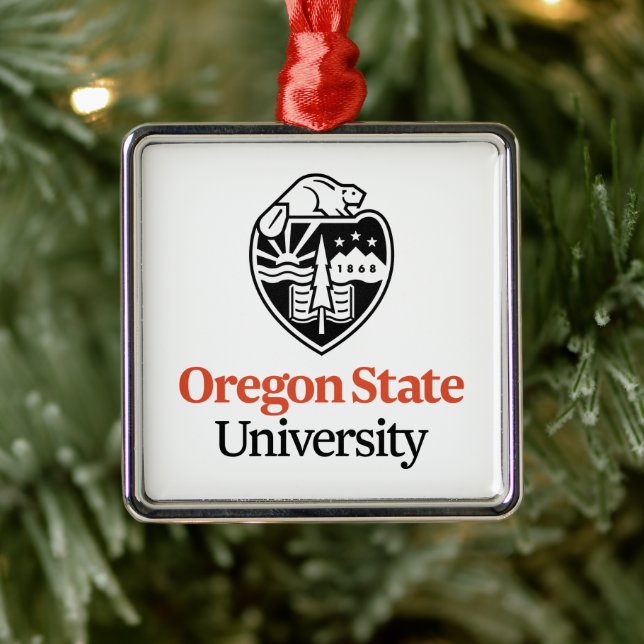 Universität Oregon Staat Ornament Aus Metall (Baum)