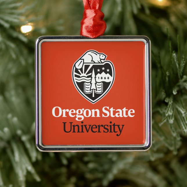 Universität Oregon Staat Ornament Aus Metall (Baum)