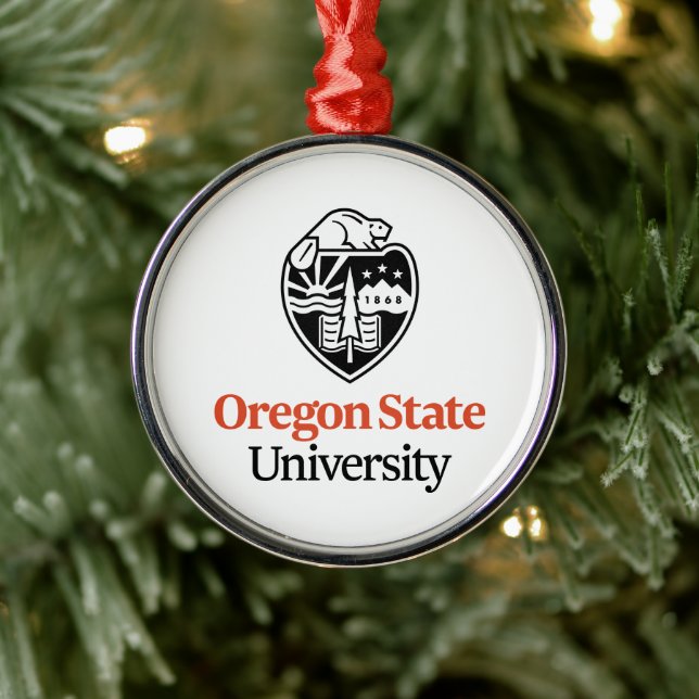 Universität Oregon Staat Ornament Aus Metall (Baum)