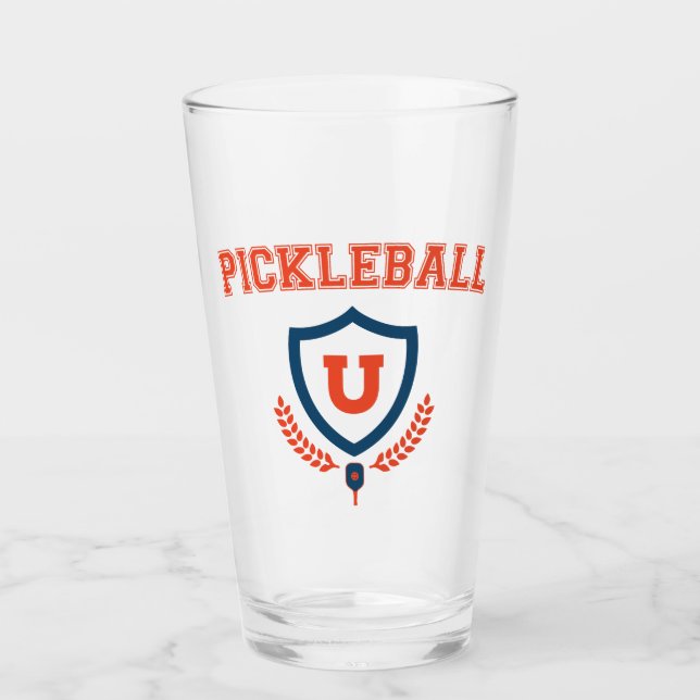 Universität Pickleball Glas (Vorderseite)