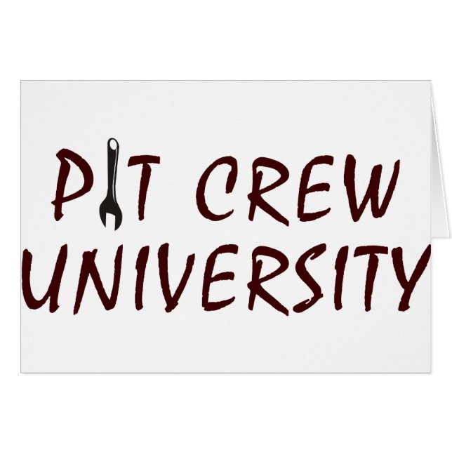 Universität Pit Crew (Vorderseite (Horizontal))