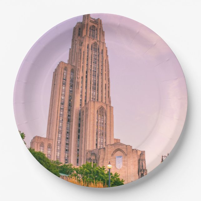 Universität Pittsburgh Kathedrale of Learning Can Pappteller (Vorderseite)