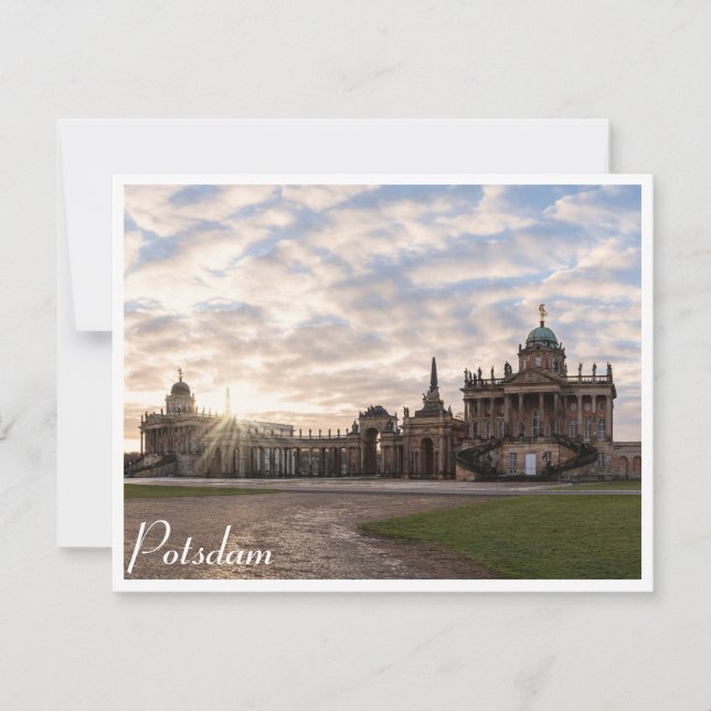 Universität Potsdam bei Sonnenuntergang in Deutsch (Vorderseite)