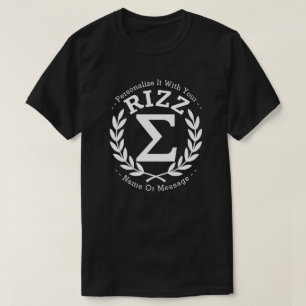 Universität Sigma Rizz PERSONALISIERT T-Shirt
