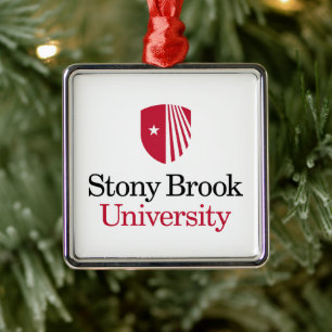 Universität Stony Brook Wortmarke Ornament Aus Metall