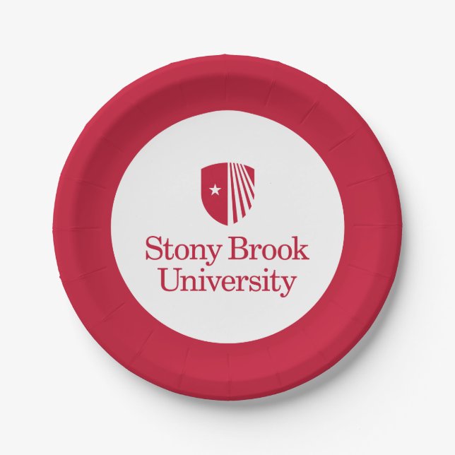 Universität Stony Brook | Wortmarke Pappteller (Vorderseite)
