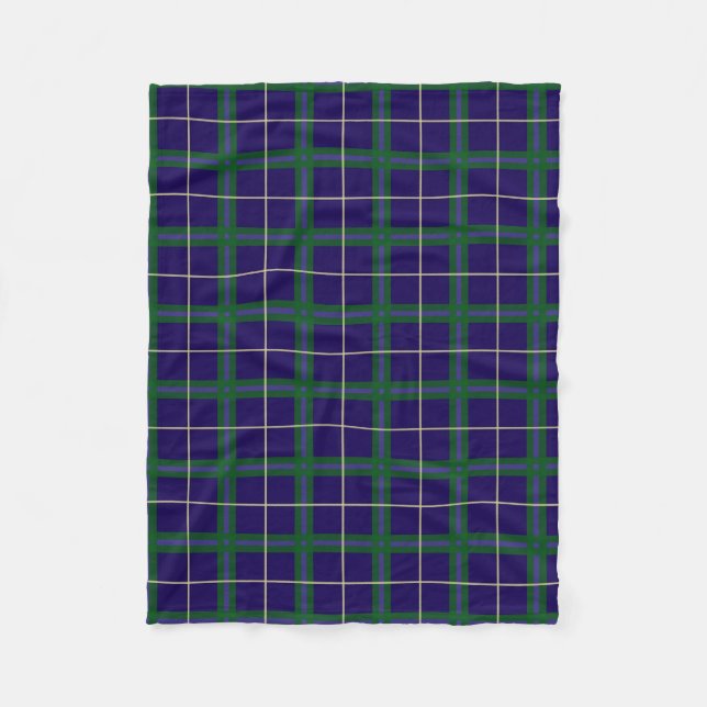 Universität Tartan Fleecedecke (Vorderseite)