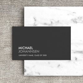 UNIVERSITÄT/UNI STUDENT DARK GRAU TELEFONNUMMERKARTE