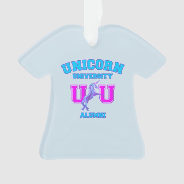 Universität Unicorn Ornament (Vorderseite)
