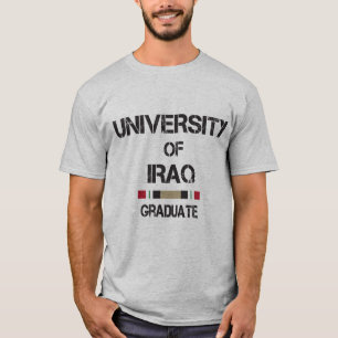 Universität vom Irak beunruhigte Absolvent 2 T-Shirt
