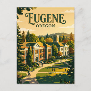 Universität von Oregon USA Postkarte