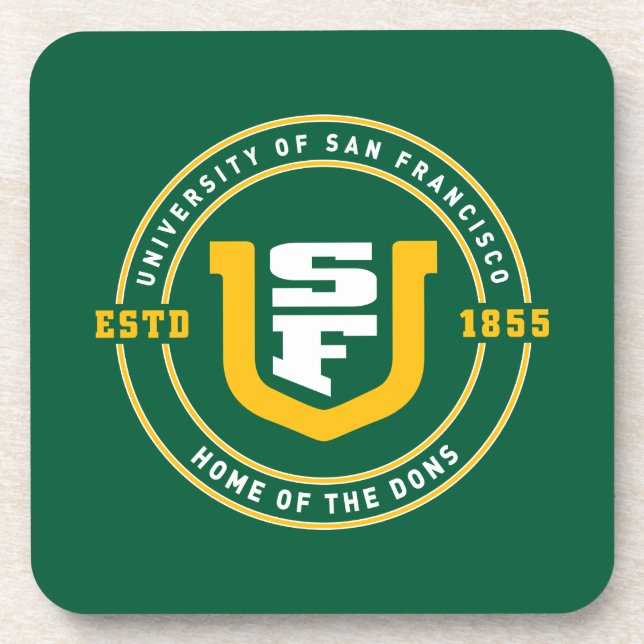 Universität von San Francisco Getränkeuntersetzer (Vorderseite)