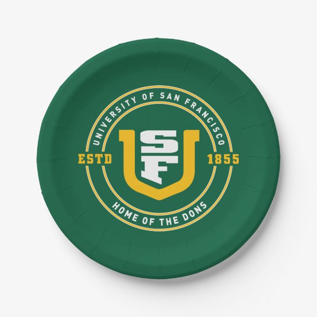 Universität von San Francisco Pappteller (Vorderseite)