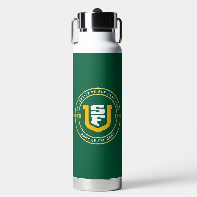 Universität von San Francisco Trinkflasche (Vorderseite)