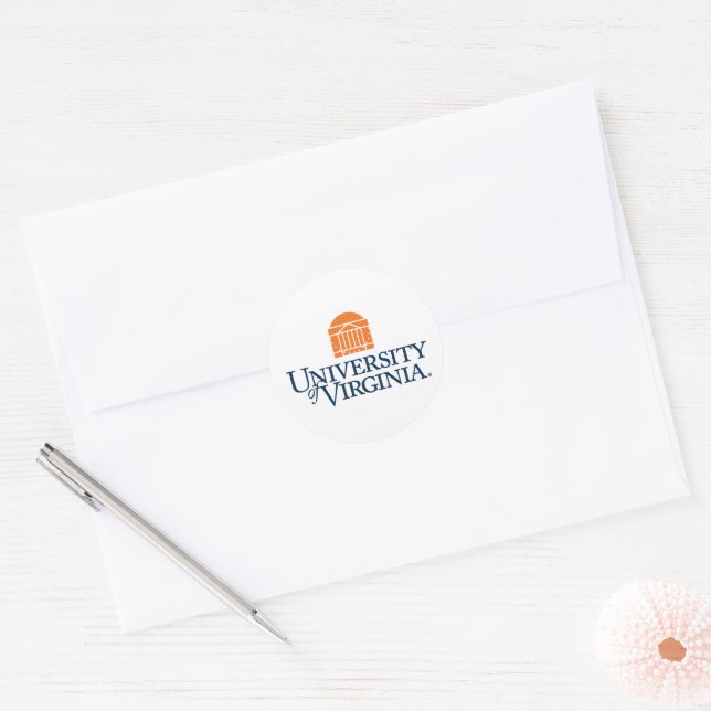 Universität von Virginia Runder Aufkleber (Umschlag)