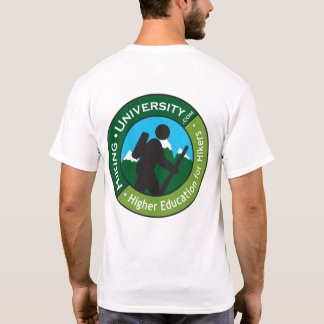 Universität wandern - grundlegenden weißen T - T-Shirt