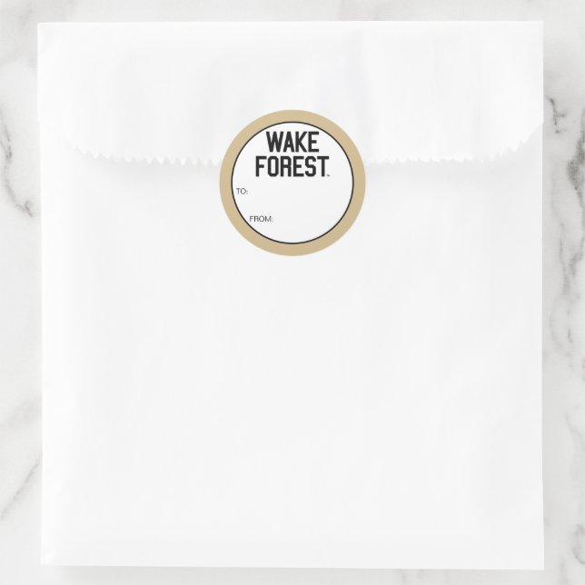 Universität weck Forest | Geweckt Wald Runder Aufkleber (Tasche)