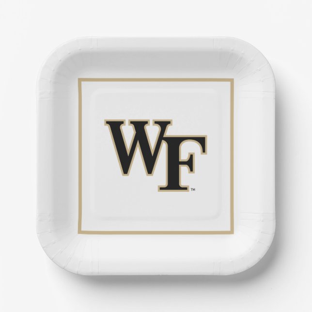 Universität weck Forest | WF Pappteller (Vorderseite)