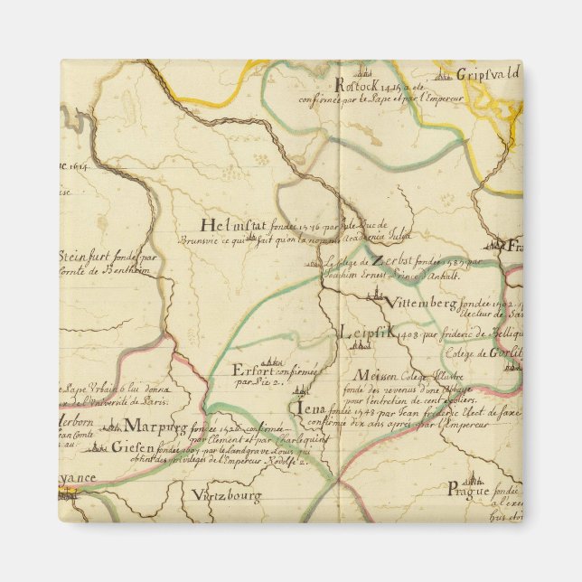 Universitäten in Österreich und der Tschechischen  Magnet (Vorne)