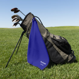 Universitätsgolfteam Navyblau und Weiß Golfhandtuch