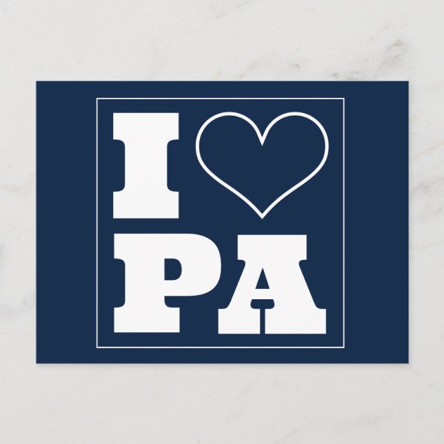 Universitätspark (PA) Einladung Tailgate Postkarte (Vorderseite)