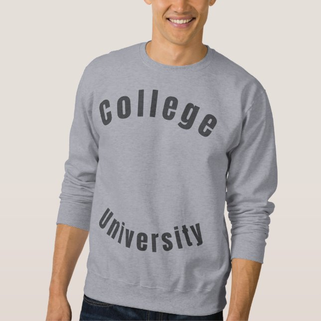 Universitätspulli Herren Sweatshirt (Vorderseite)