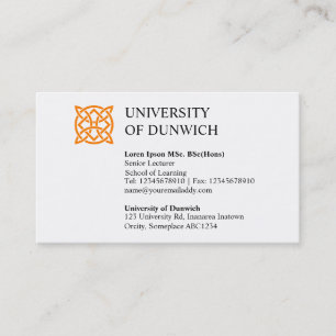 Universitätsstil v2 visitenkarte