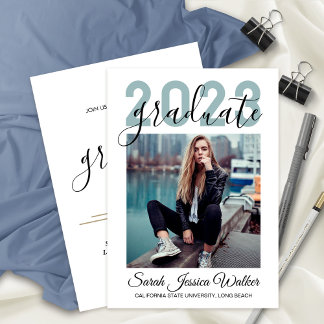 University Abschluss 2023 Party Foto Ankündigung