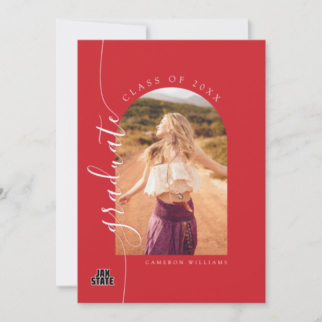 University Abschluss Jacksonville Staat Ankündigung (Vorderseite)