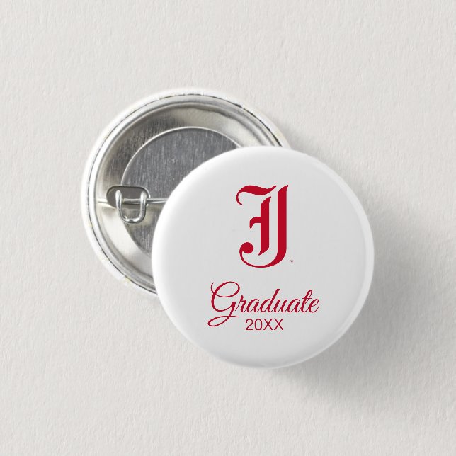 University Abschluss Jacksonville Staat Button (Vorne & Hinten)