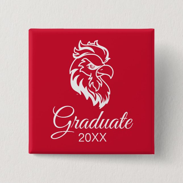 University Abschluss Jacksonville Staat Button (Vorderseite)