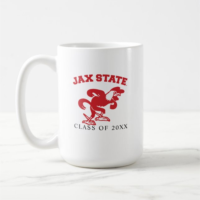 University Abschluss Jacksonville Staat Kaffeetasse (Links)
