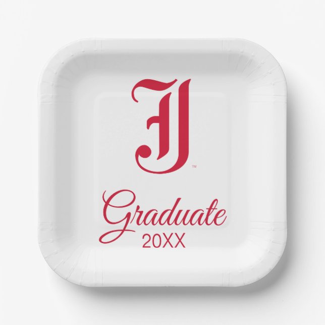 University Abschluss Jacksonville Staat Pappteller (Vorderseite)