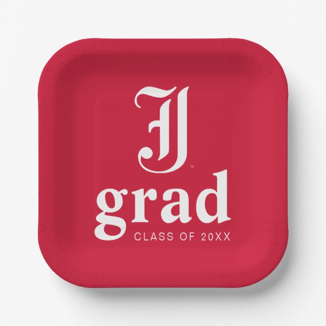 University Abschluss Jacksonville Staat Pappteller (Vorderseite)