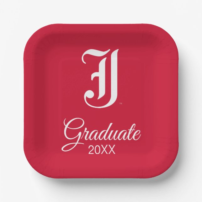 University Abschluss Jacksonville Staat Pappteller (Vorderseite)