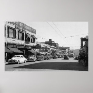 University Avenue in Seattle, Washington Poster