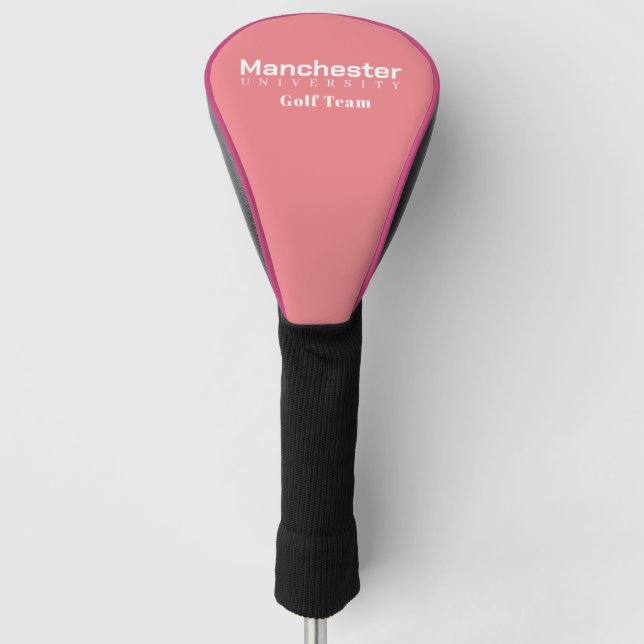 University Golf Team Pink Golf Treiber Headcover (Vorderseite)