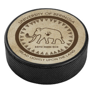 University of Beringia Mammoth Siegel Eishockey Puck