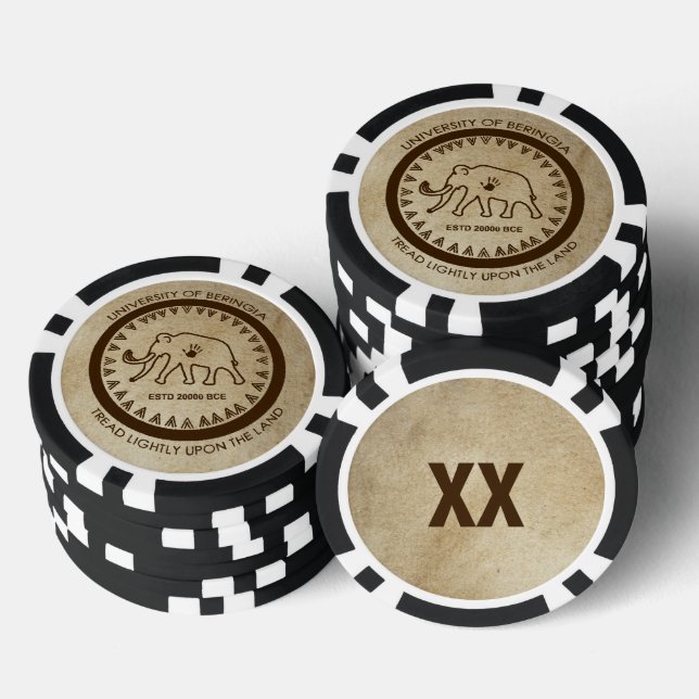 University of Beringia Mammoth Siegel Pokerchips (Stapel)