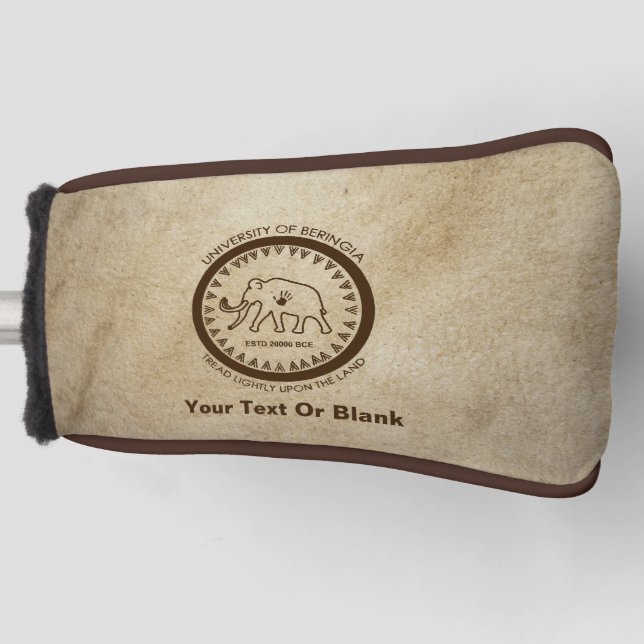 University of Beringia Wooly Mammoth Siegel Golf Headcover (Vorderseite)