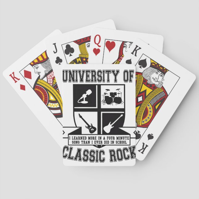 University of Classic Rock Spielkarten (Rückseite)