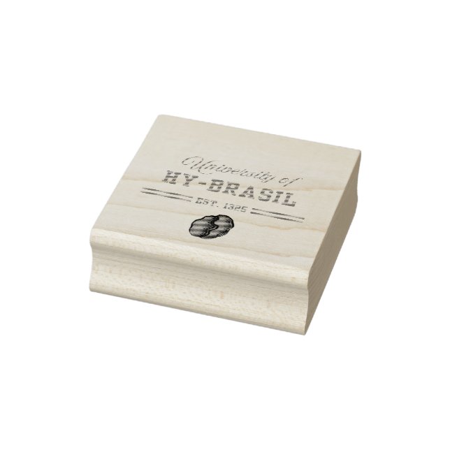 University of Hy-Brasil, Est. 1325 Gummistempel (Stempel)