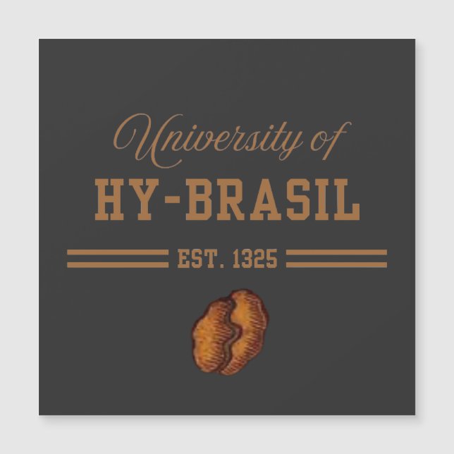 University of Hy-Brasil, Est. 1325 Magnetkarte (Vorderseite)